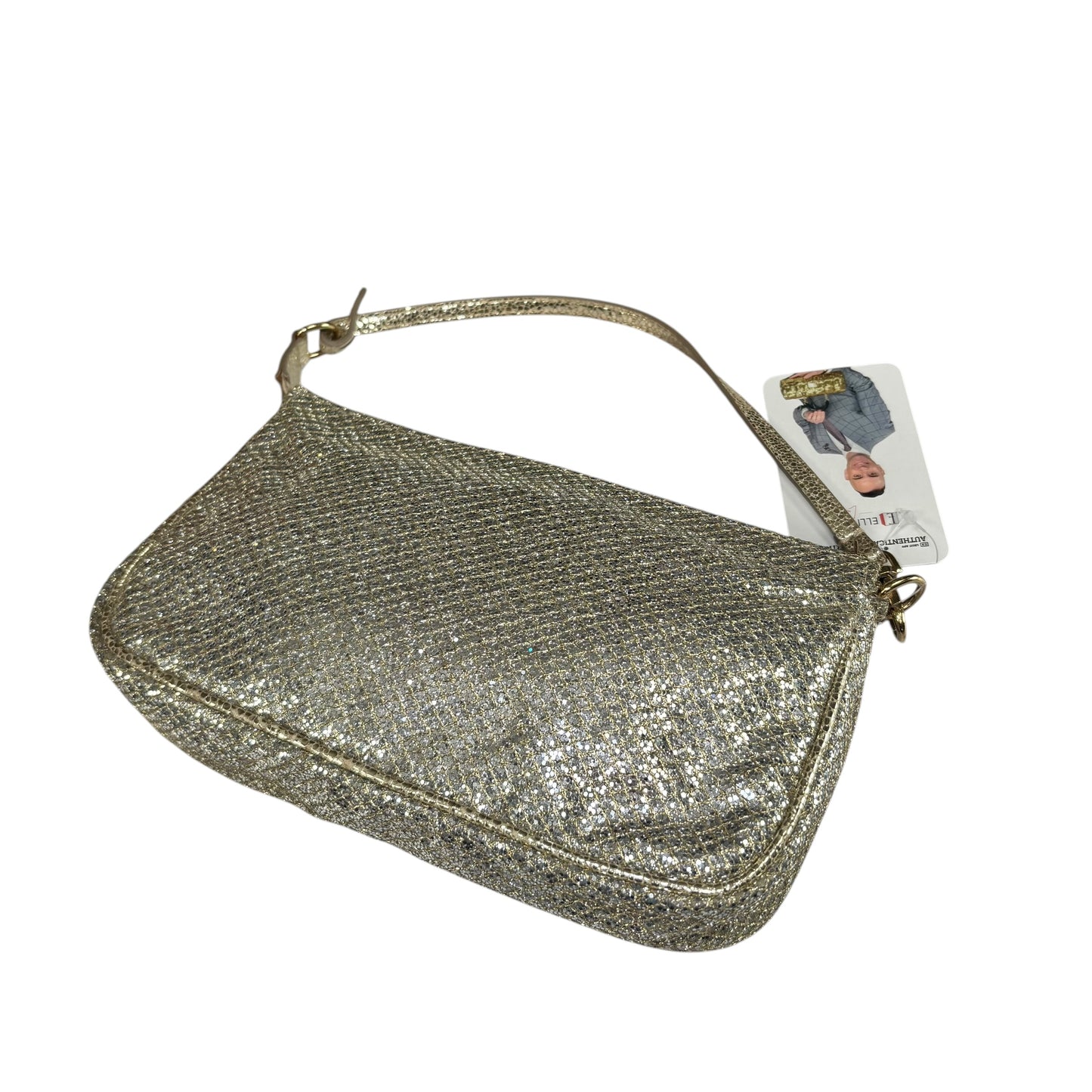 Jimmy Choo Glitter GHW Pouchette Shoulder Purse
