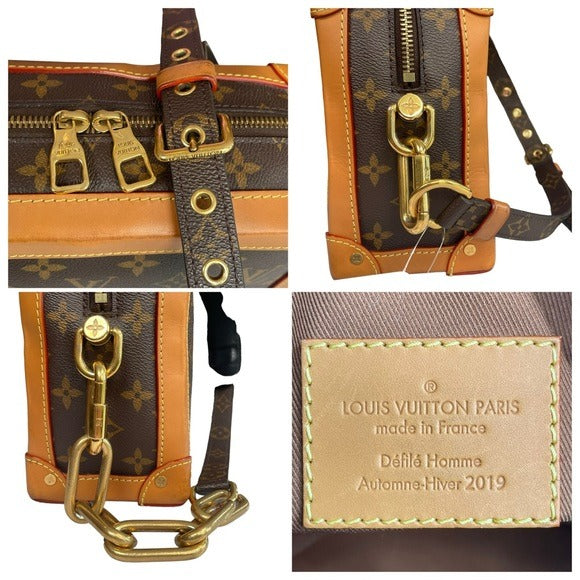 Louis Vuitton Limited 2019 Soft Trunk Heavy Duty Chain Dual Zip 18”-25” Strap