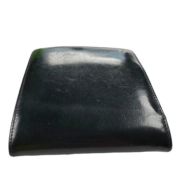 Cartier Pasha Black Leather Mens Bi-Fold Wallet