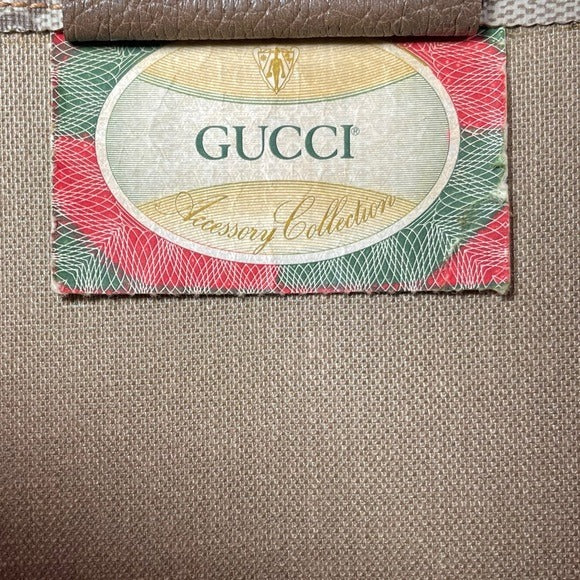 Gucci GG Monogram PVC Drawstring Sneaker Shoes Carry Side Bag Slim Backpack 15”
