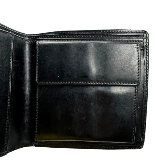 Cartier Pasha Black Leather Mens Bi-Fold Wallet