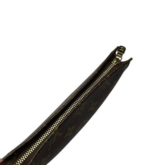 Louis Vuitton Monogram Canvas Zippy Mini Pouch Case Bag Holder 6.5” x 4”