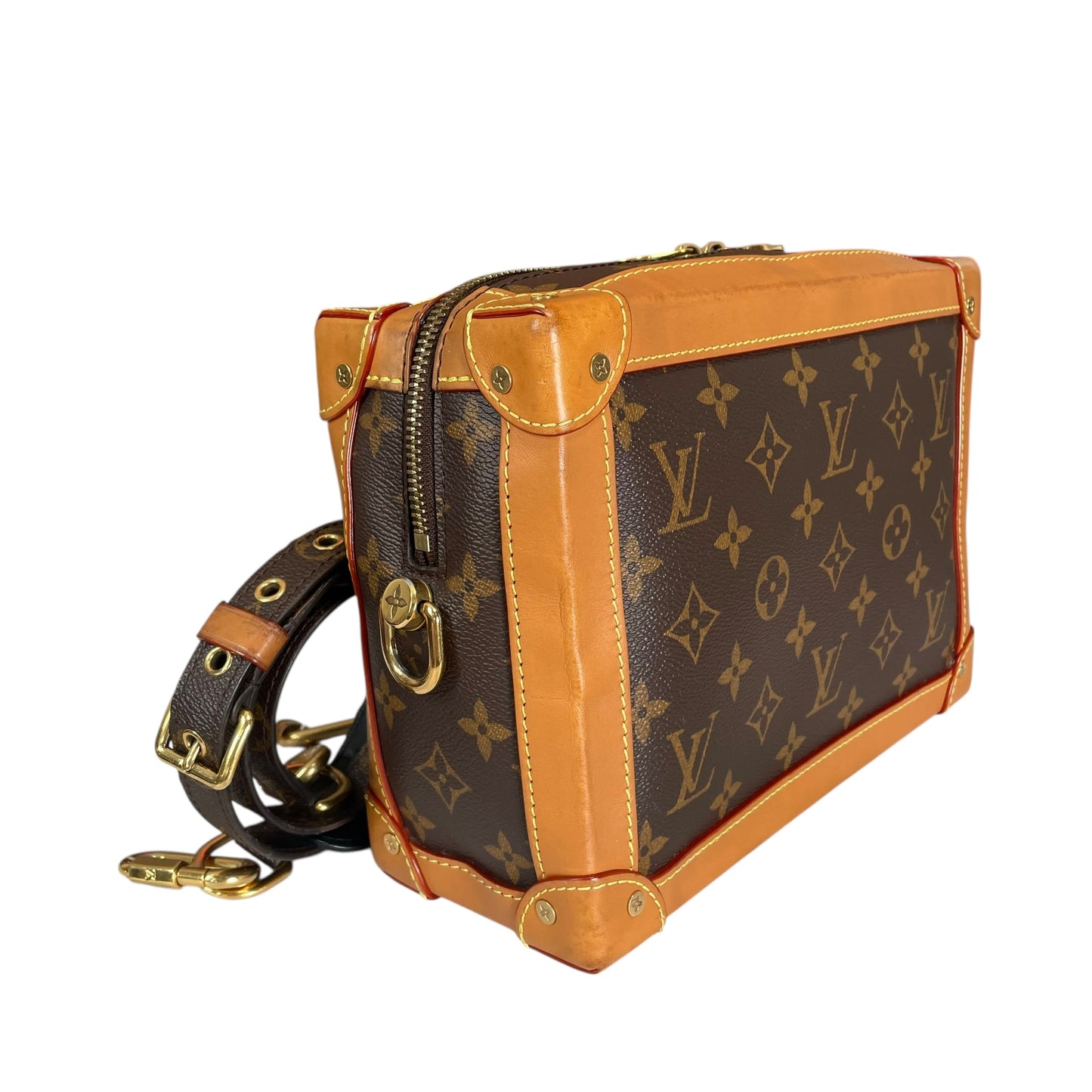 Louis Vuitton Limited 2019 Soft Trunk Heavy Duty Chain Dual Zip 18”-25” Strap