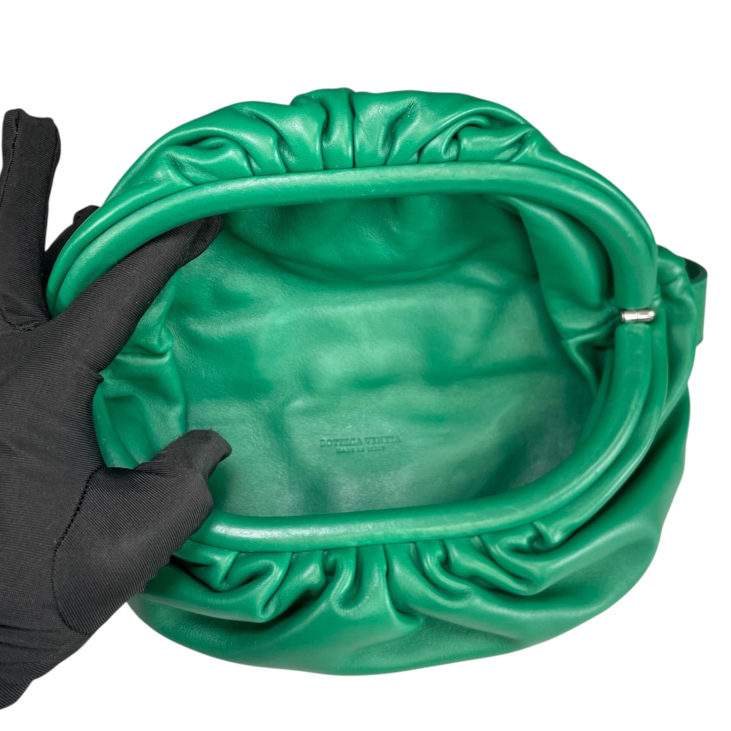 Bottega Veneta Dumpling Green Nappa SHW Chain Sling Bum Belt Bag