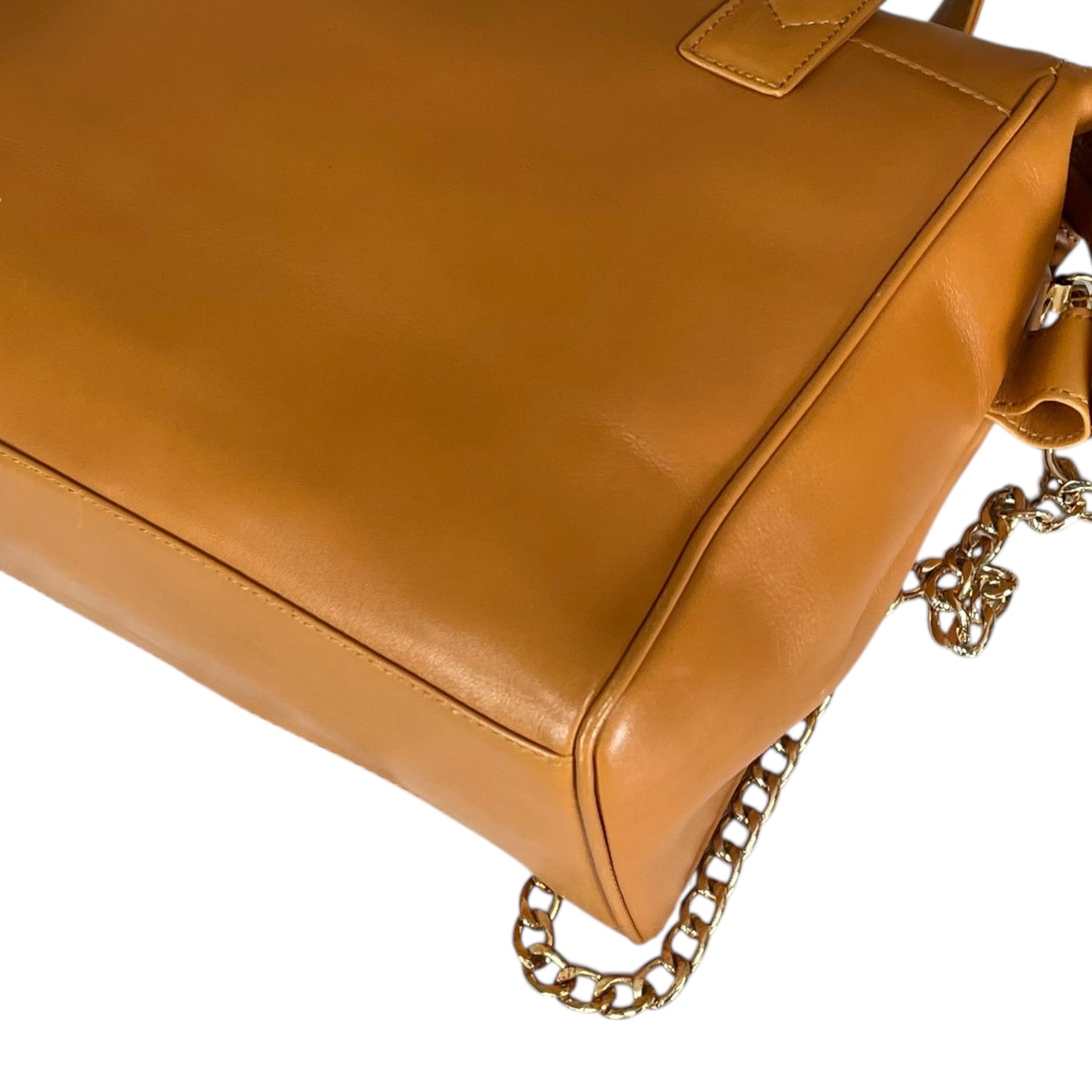 Christian Dior Lady Small Boston Buttercream Gold Leather GHW Crossbody