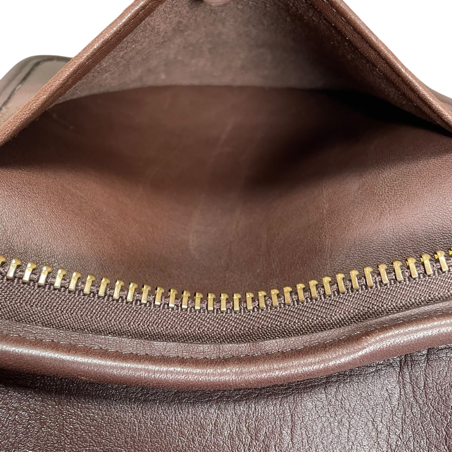 Coach Mahogany Brown Medium Hobo Bucket Zip Satchel Sac Purse
