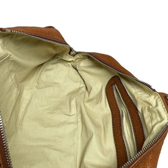 Chloe Chestnut XL Paddington Boston Duffel Under Carriage Leather