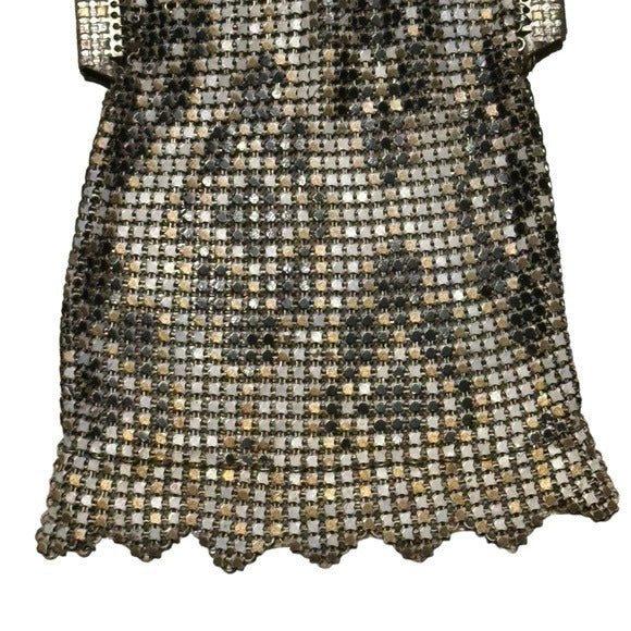 Whiting & Davis Mini Metal Mesh Silver Plated Kiss-Lock