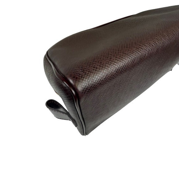 Louis Vuitton Merlot Taiga Leather Zippy Cosmetic Toiletry Bag 9.5”