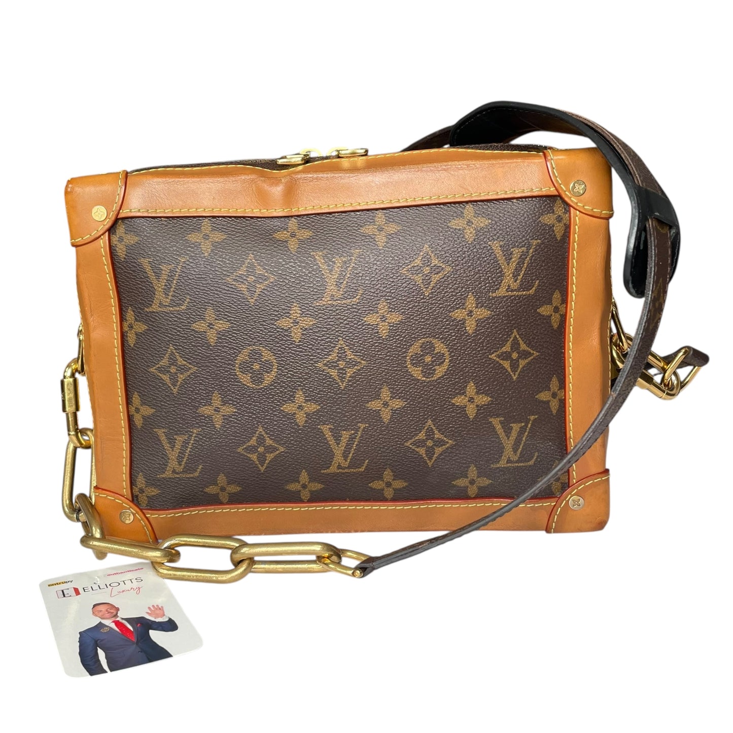 Louis Vuitton Limited 2019 Soft Trunk Heavy Duty Chain Dual Zip 18”-25” Strap