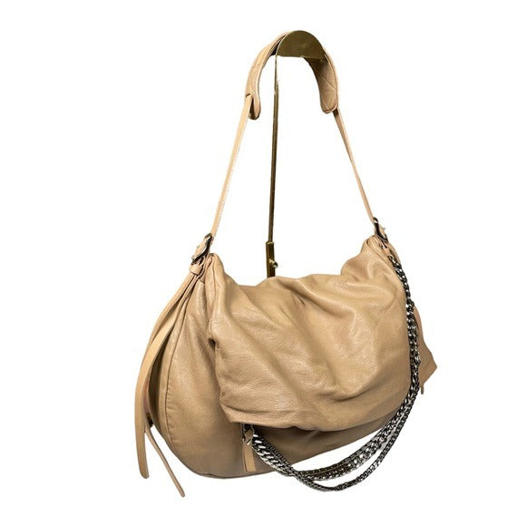 Jimmy Choo XL Multi Motorcycle Heart Charm Shoulder Crossbody Folding Hobo Purse