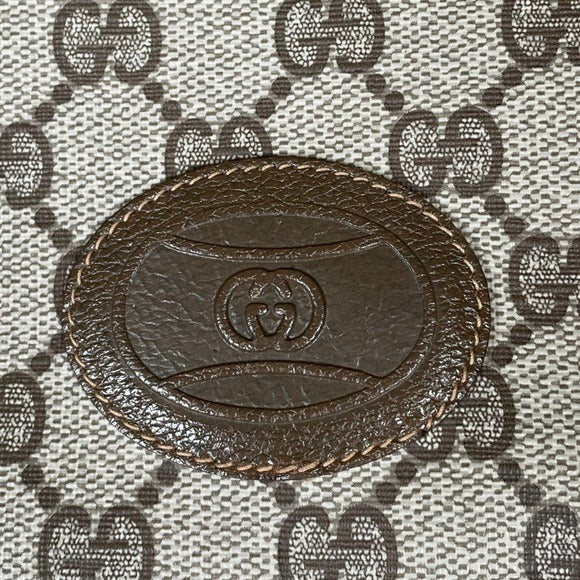 Gucci GG Monogram PVC Drawstring Sneaker Shoes Carry Side Bag Slim Backpack 15”
