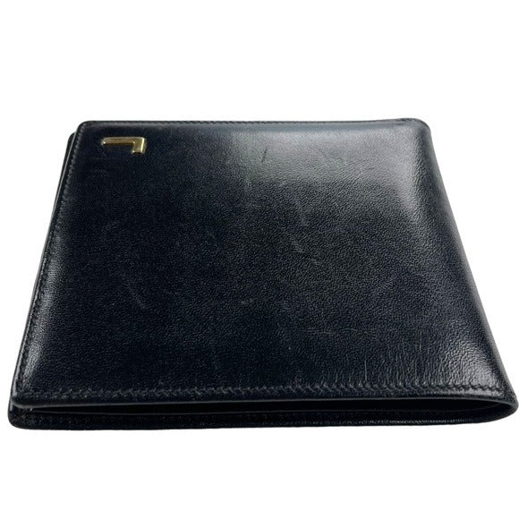 Lancel Black Mens Leather Bi-Fold Wallet