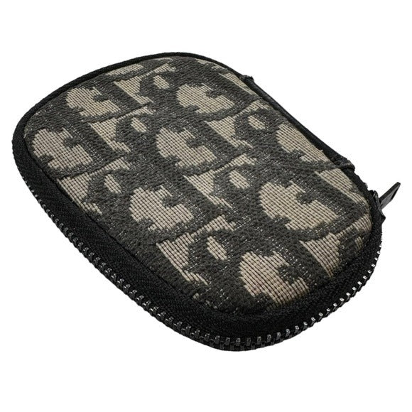 Christian Dior Egg Black Monogram Canvas 4-Key Case Holder Zip Around Ho…