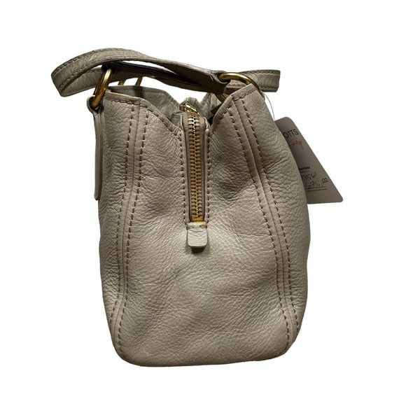Miu Miu Greystone Pebbled 3-Section Zippy Shoulder Tote + Strap Convertible Bag