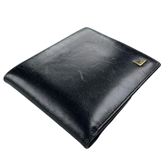 Lancel Black Mens Leather Bi-Fold Wallet