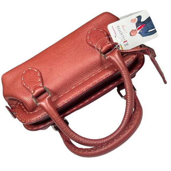 Fendi Metallic Blush Leather Mini Selleria Sterling Silver Hardware Zippy Purse