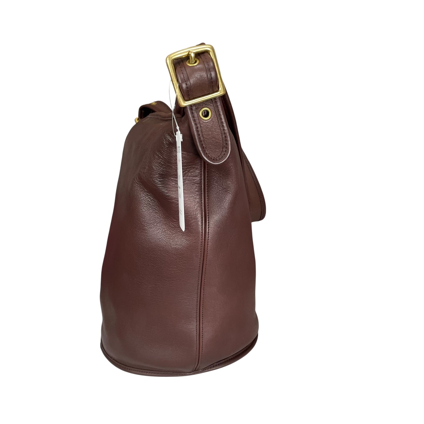 Coach Mahogany Brown Medium Hobo Bucket Zip Satchel Sac Purse