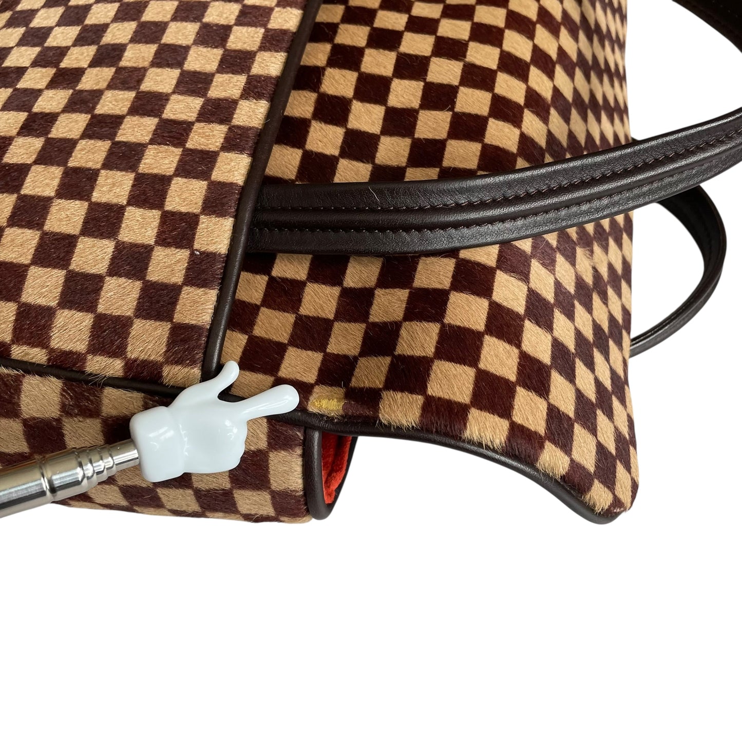 Louis Vuitton Damier Sauvage Pony Hair Lion Mini Snap Flap Purse