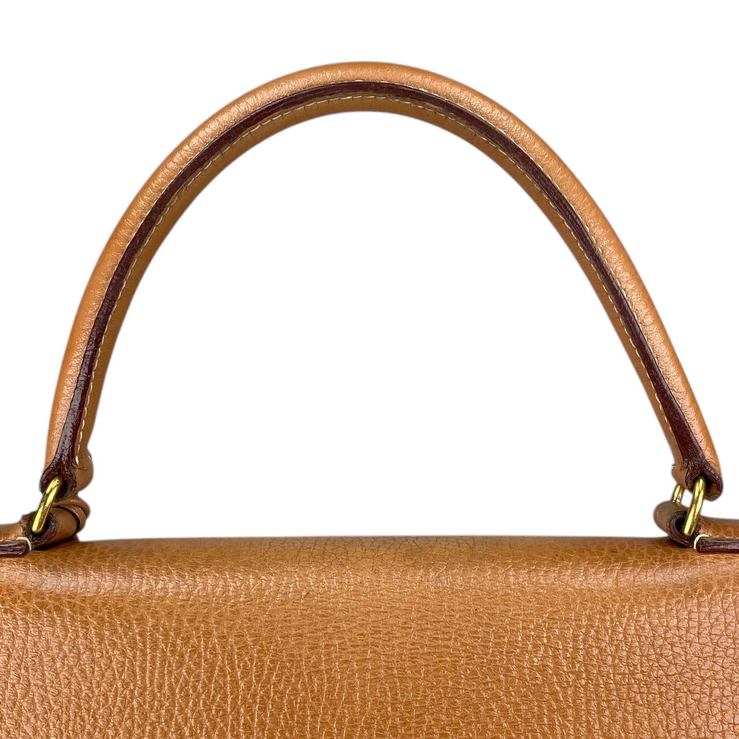 Hermes Kelly Sellier 35 GHW Noir Ardennes Gold Wheat Top Handle