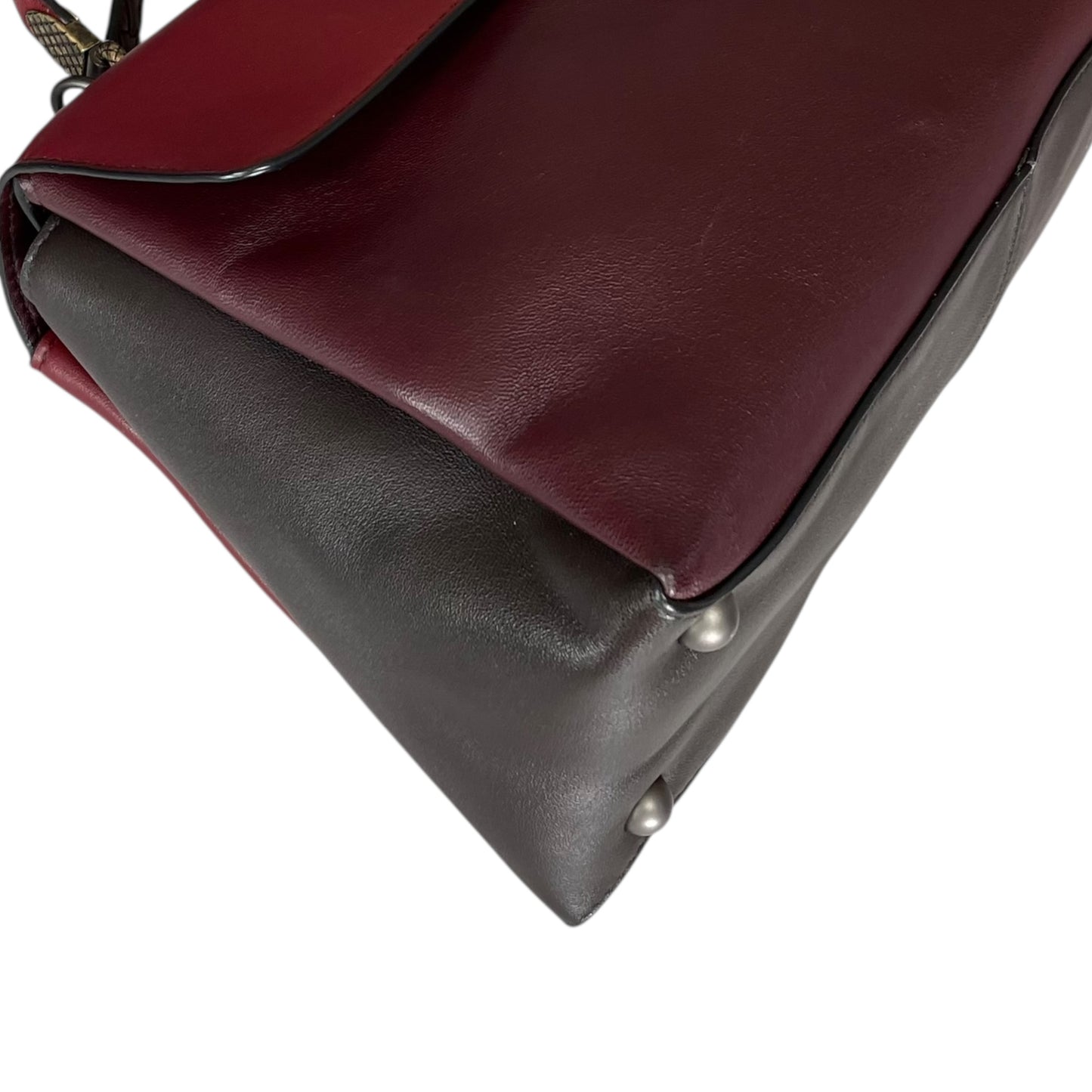 Bottega Veneta Piazza Tri-Color Leather Medium Top Handle Woven Strap Crossbody Purse