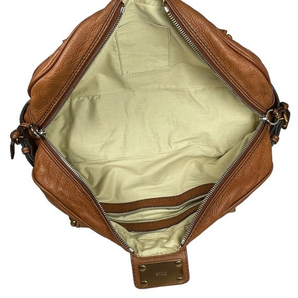 Chloe Chestnut XL Paddington Boston Duffel Under Carriage Leather