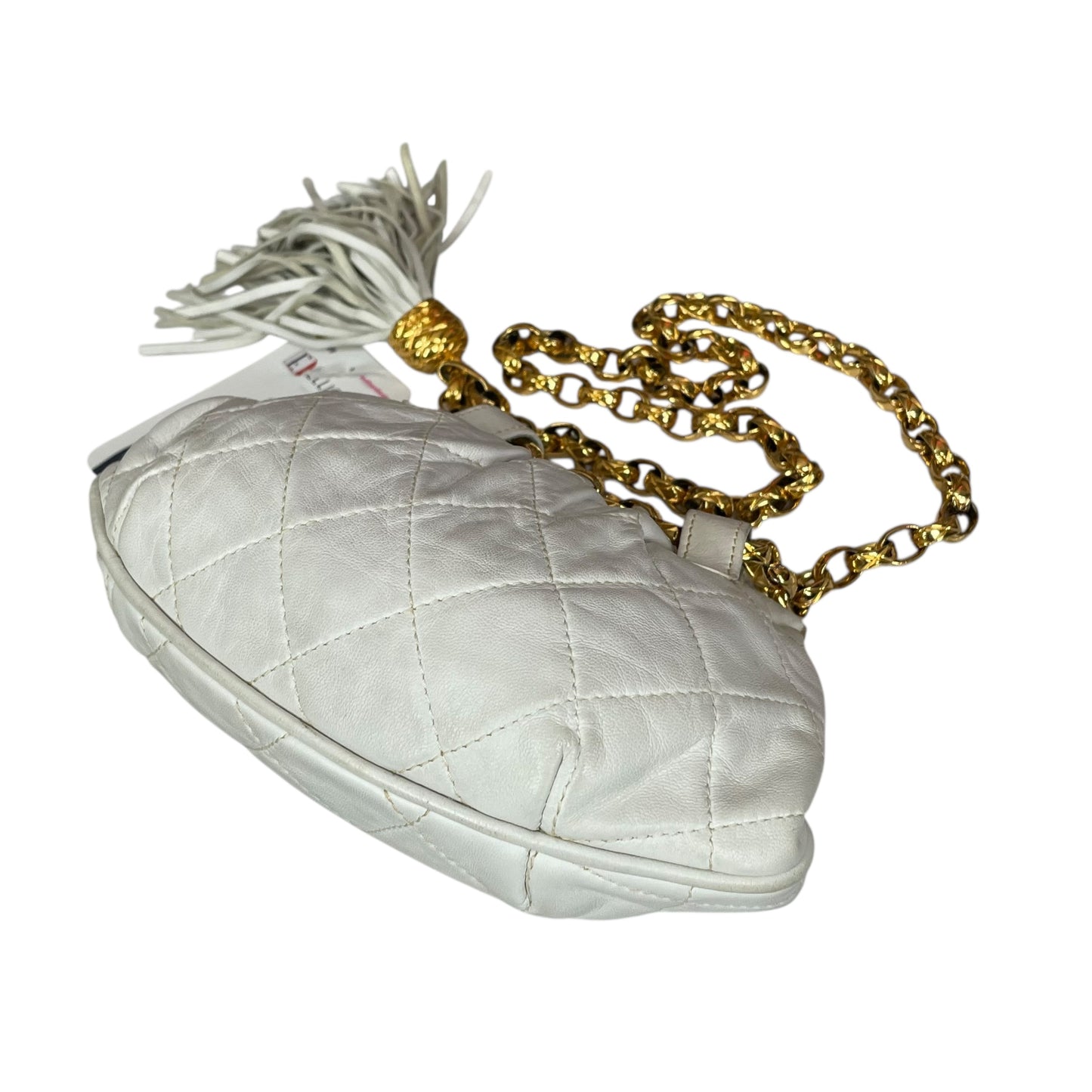 Chanel CC Mini Kiss-Lock Shoulder Bum GHW Removable Chain Strap Make-up Purse 7"