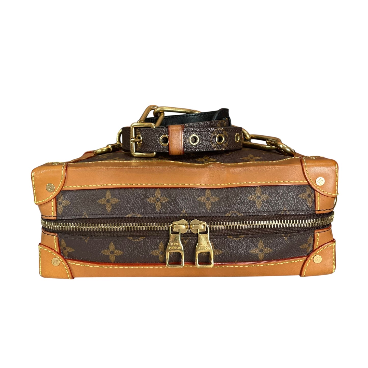 Louis Vuitton Limited 2019 Soft Trunk Heavy Duty Chain Dual Zip 18”-25” Strap