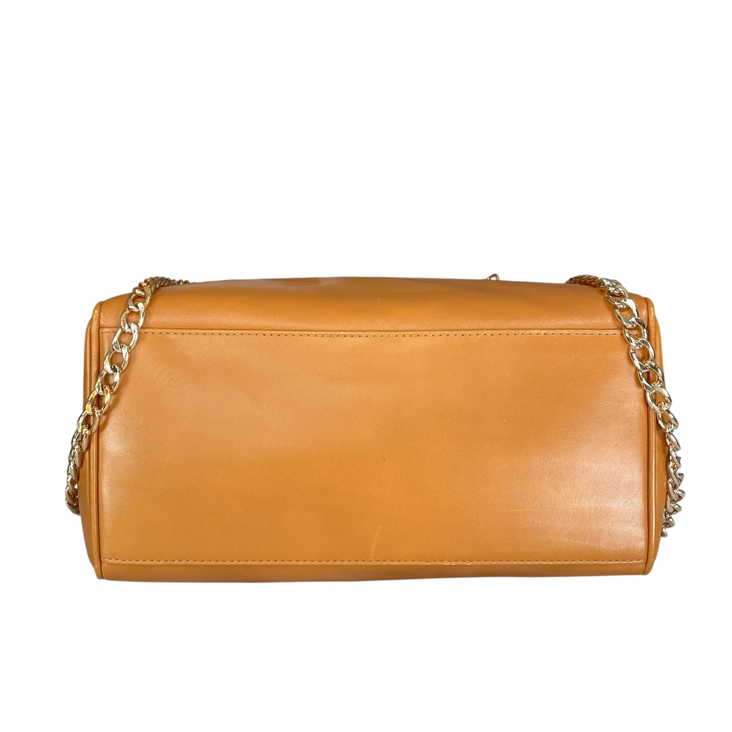 Christian Dior Lady Small Boston Buttercream Gold Leather GHW Crossbody