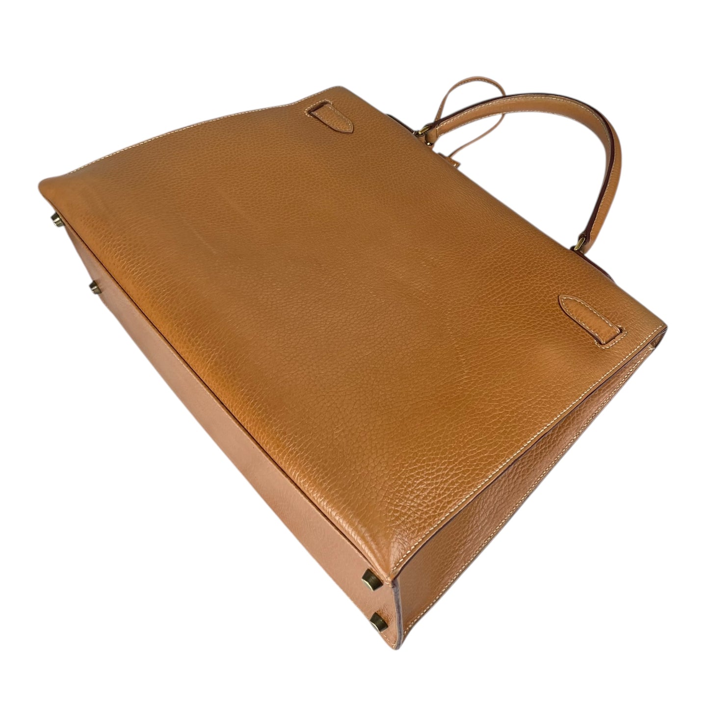 Hermes Kelly Sellier 35 GHW Noir Ardennes Gold Wheat Top Handle