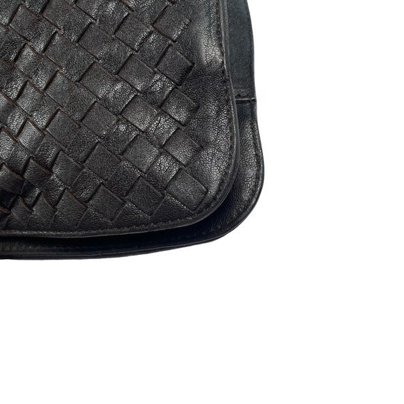 Bottega Veneta Tri-Color Racing Strip Briefcase Tote Business Travel Bag Purse