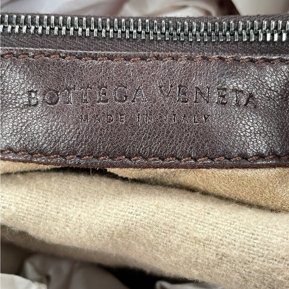 Bottega Veneta Woven XL Shoulder Bag Leather Brown Purse