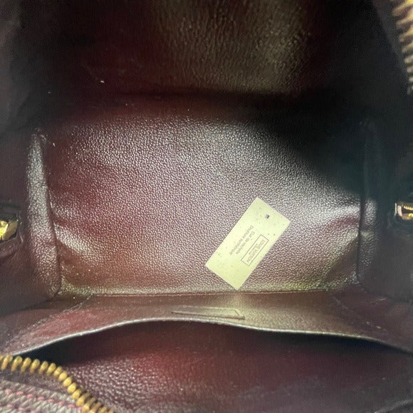 Louis Vuitton Merlot Taiga Leather Zippy Cosmetic Toiletry Bag 9.5”