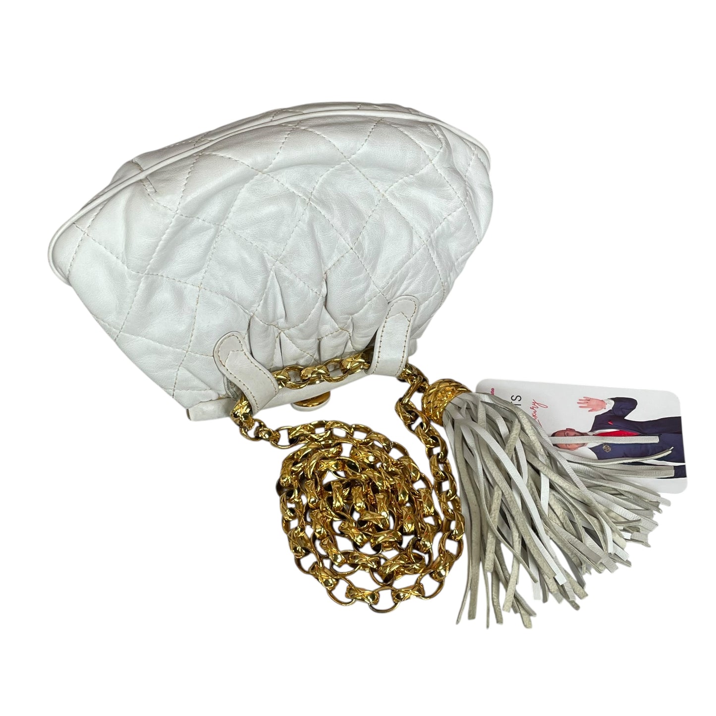 Chanel CC Mini Kiss-Lock Shoulder Bum GHW Removable Chain Strap Make-up Purse 7"