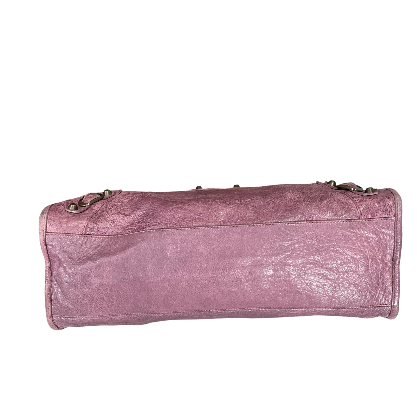 Balenciaga Motorcycle City Bag Glycine Purple Studded Brushed Bronze 2 Way Tote