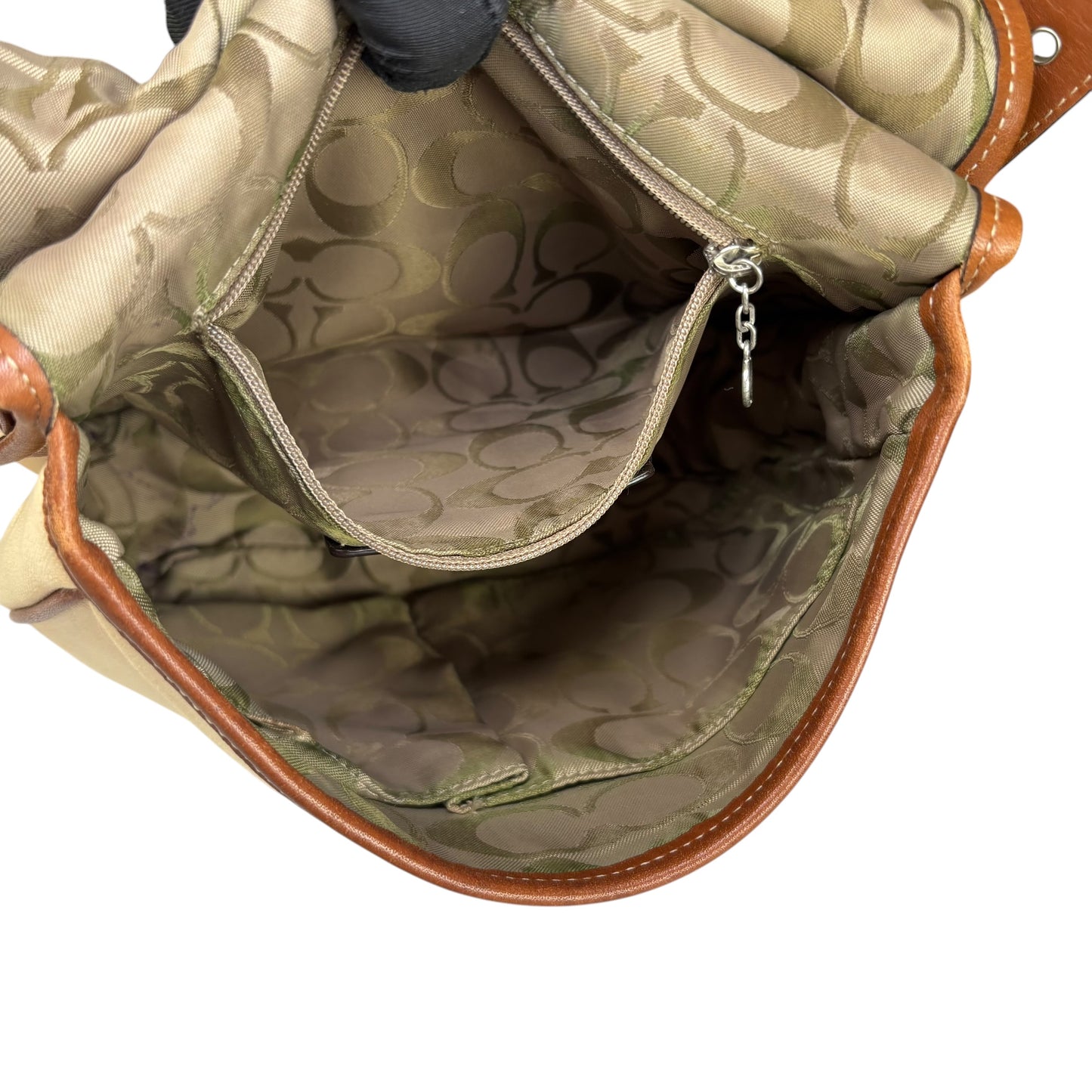 Coach Varsity Y2K Heritage Saddle Crossbody Canvas Bag