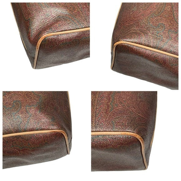 Etro Paisley XL Coated Canvas Natural Leather Neverfull Carry-All Tote