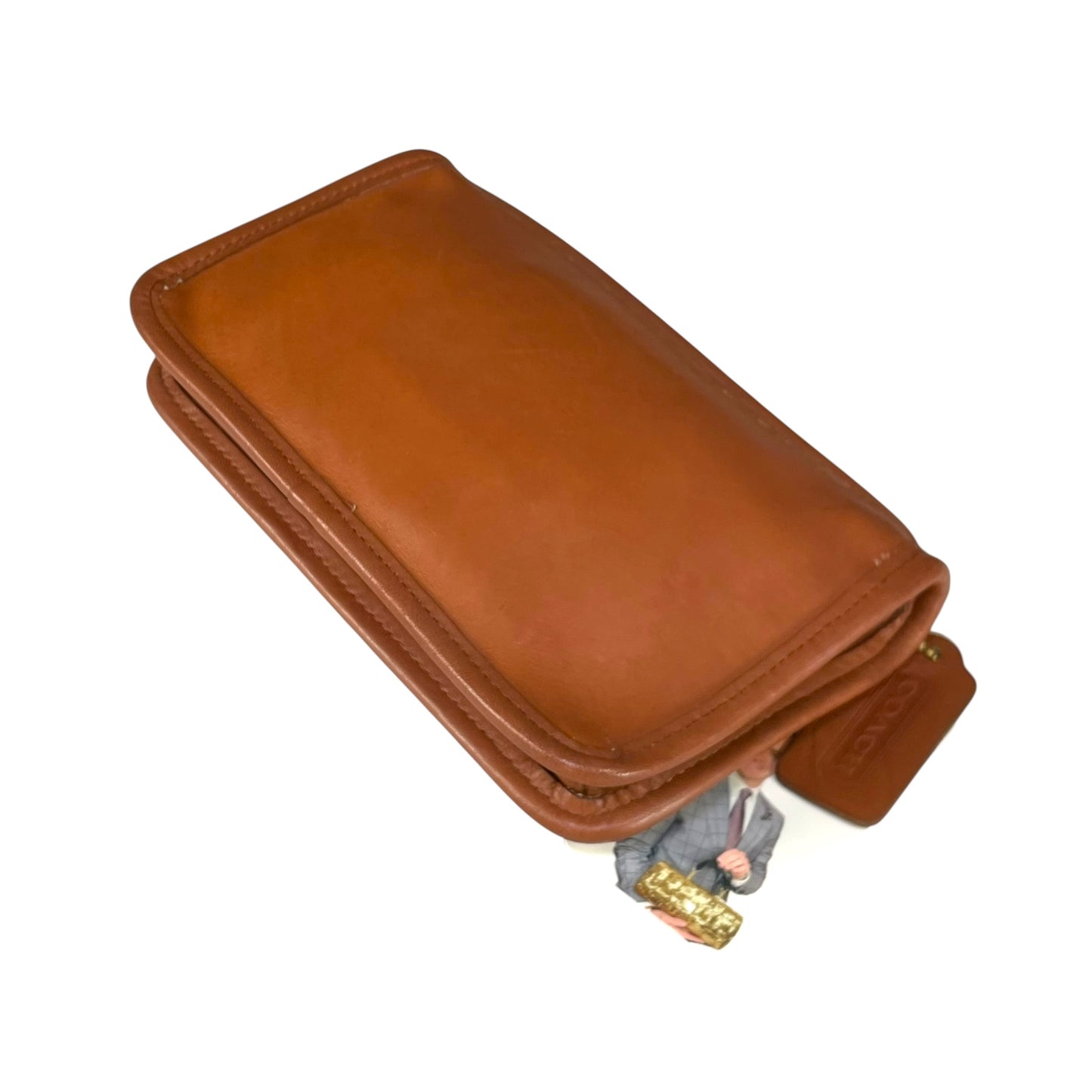Coach Slim Pouch Brown Legacy Leatherware Zip