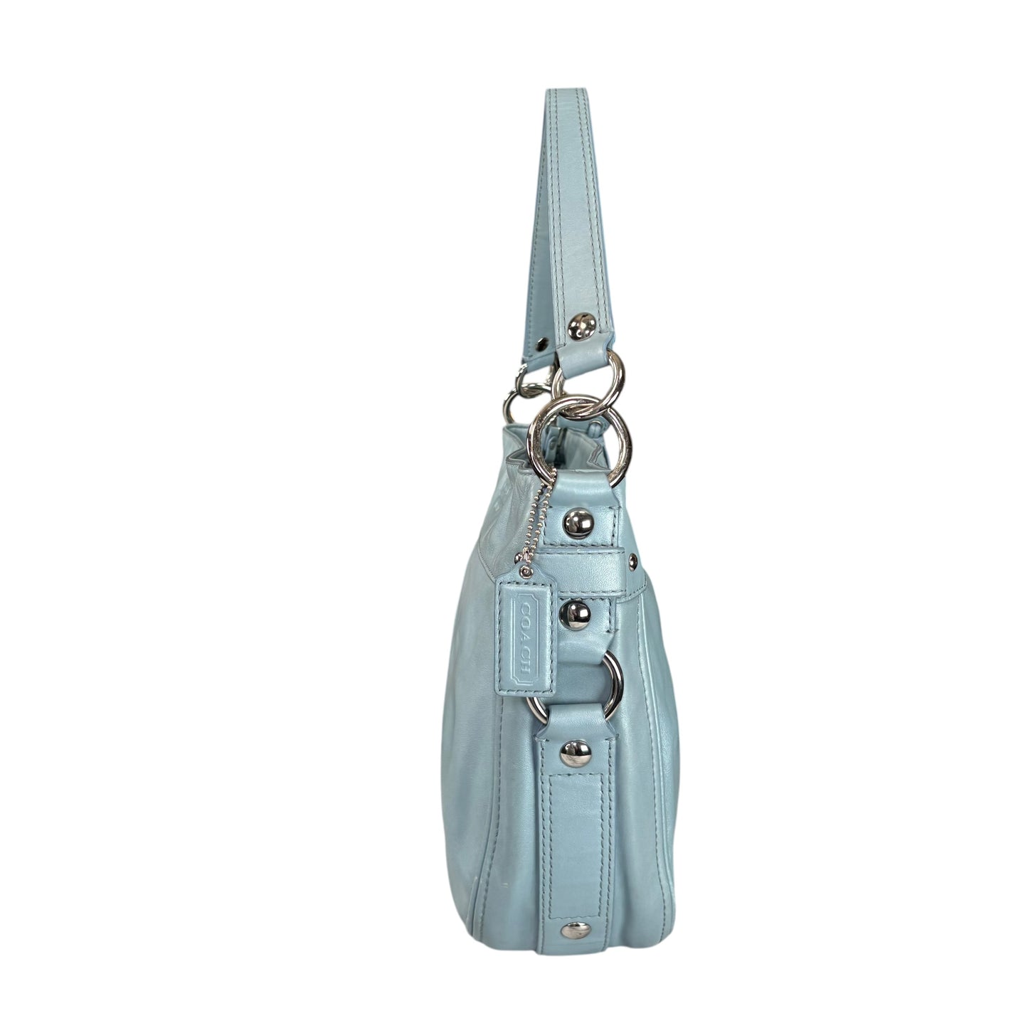 Coach Zoe Light Blue SHW 2-Way Shoulder Hobo Purse