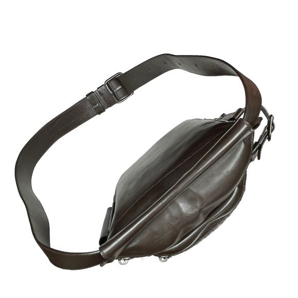 Bottega Veneta Bum Sling Pack Fanny Belt Leather Woven Multi Pocket Holder Bag