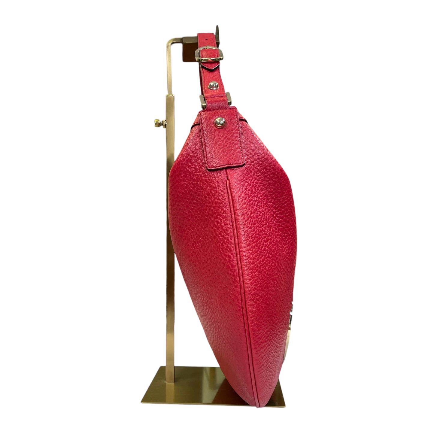 Gucci GG Red Zip Large Blondie Sherryline Racing Stripe Hobo Shoulder Purse