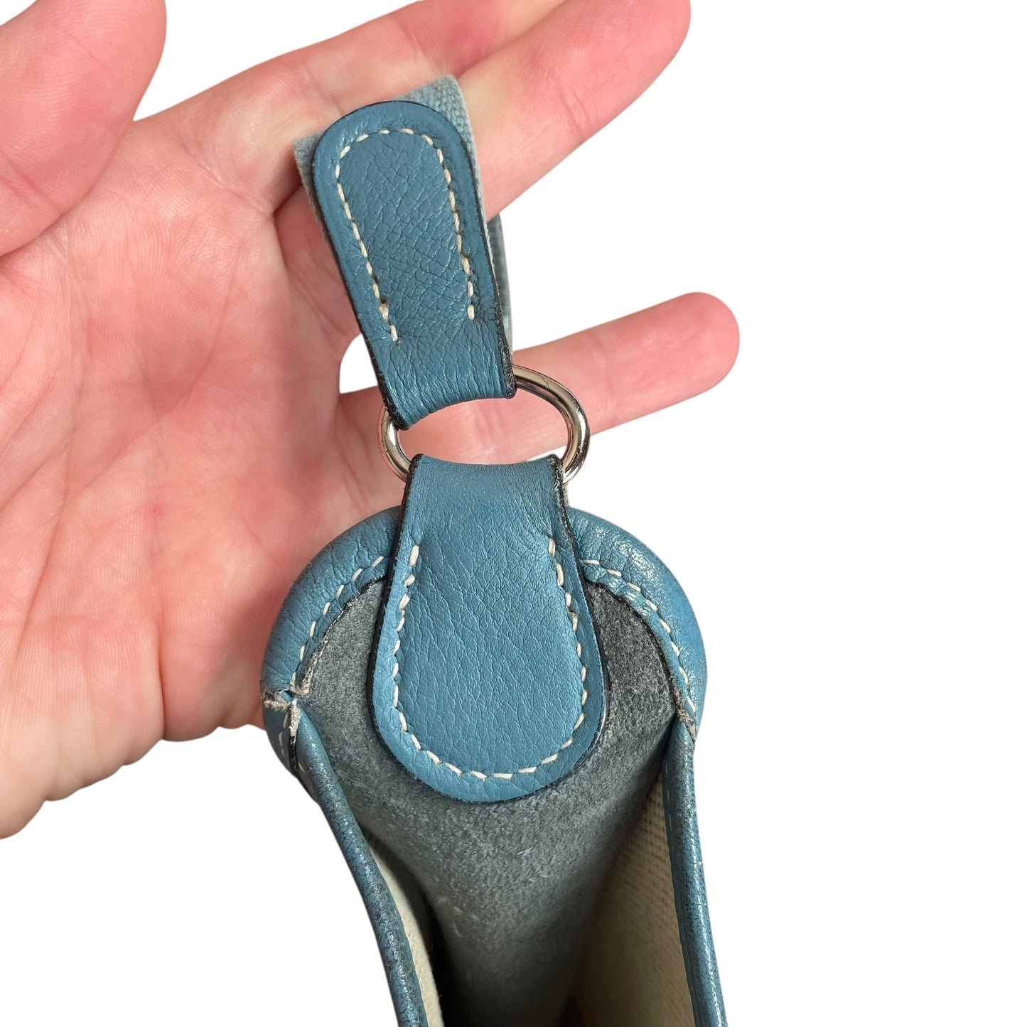 Hermes Vespa 1999 PM – Blue Jean Clemence & Canvas