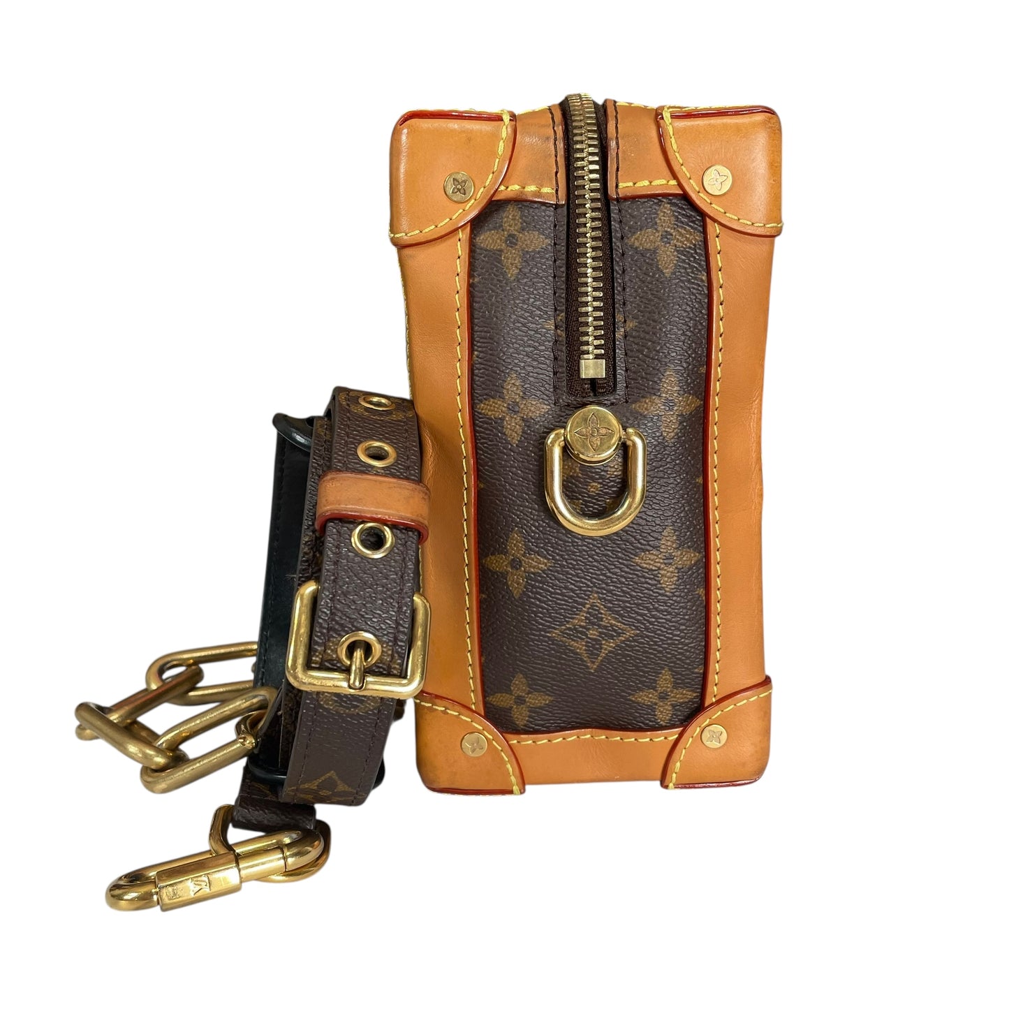 Louis Vuitton Limited 2019 Soft Trunk Heavy Duty Chain Dual Zip 18”-25” Strap