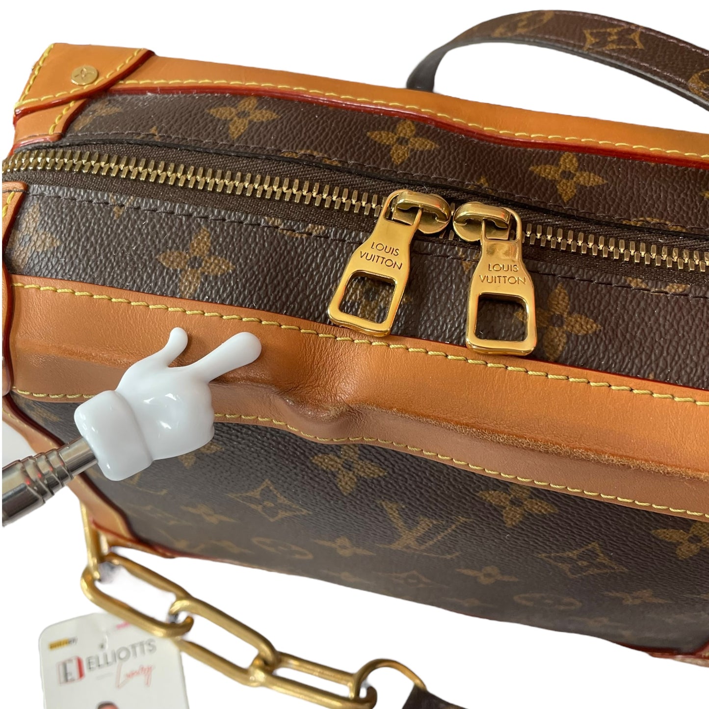 Louis Vuitton Limited 2019 Soft Trunk Heavy Duty Chain Dual Zip 18”-25” Strap