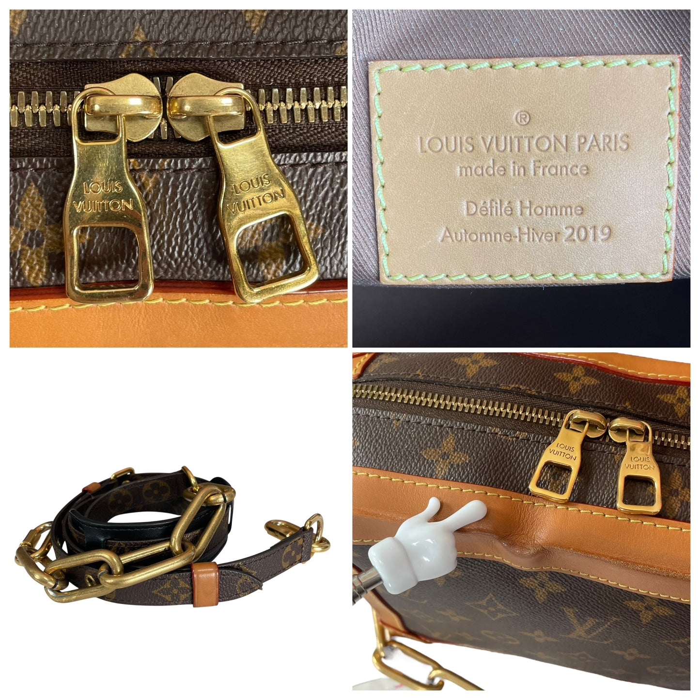 Louis Vuitton Limited 2019 Soft Trunk Heavy Duty Chain Dual Zip 18”-25” Strap