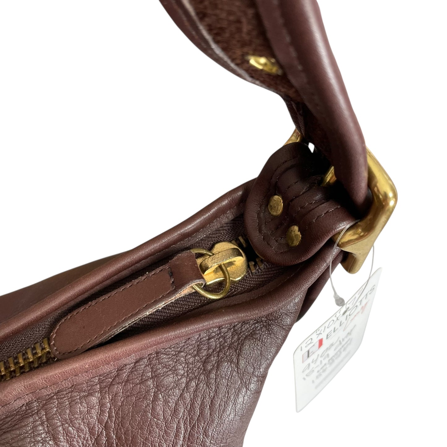 Coach Mahogany Brown Medium Hobo Bucket Zip Satchel Sac Purse