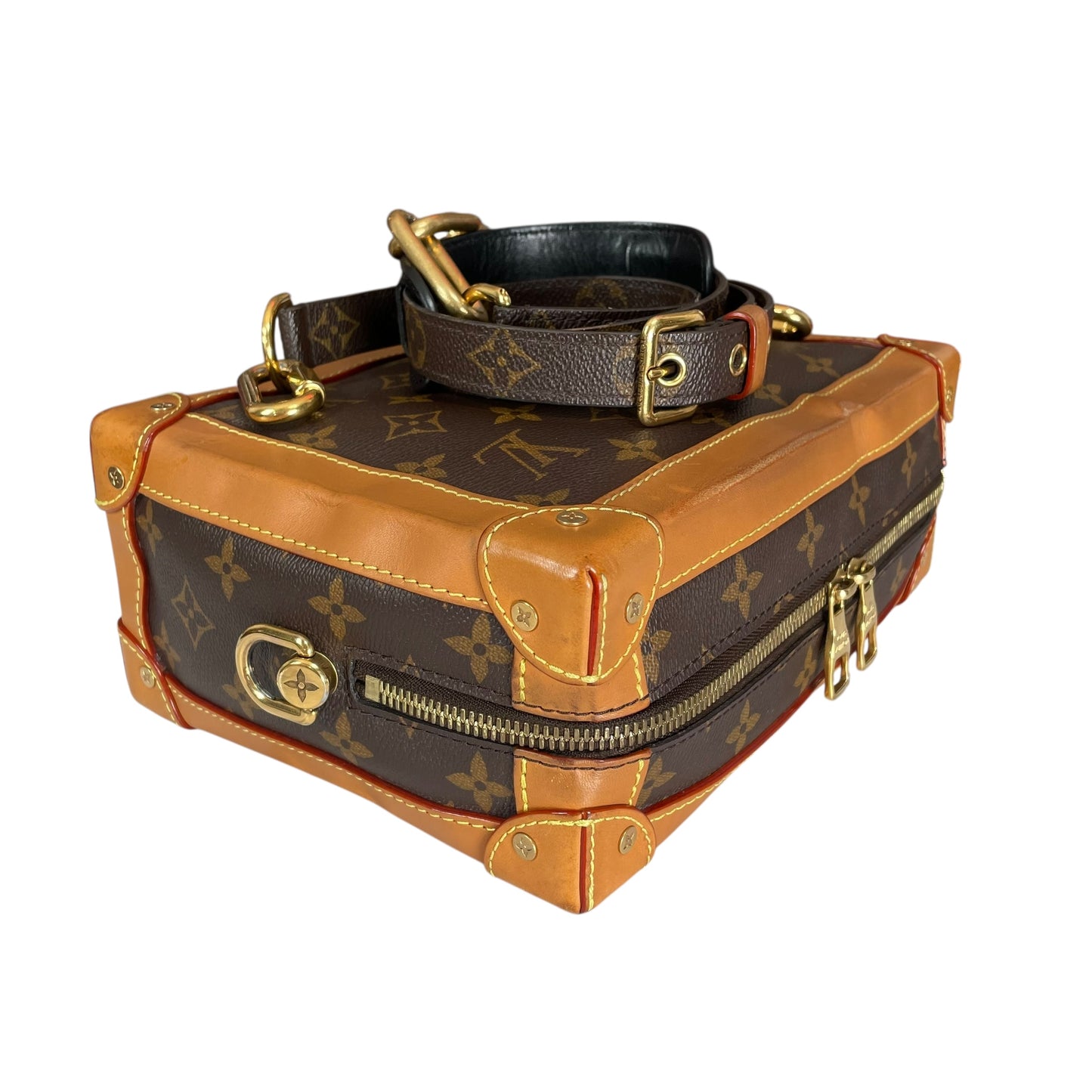 Louis Vuitton Limited 2019 Soft Trunk Heavy Duty Chain Dual Zip 18”-25” Strap