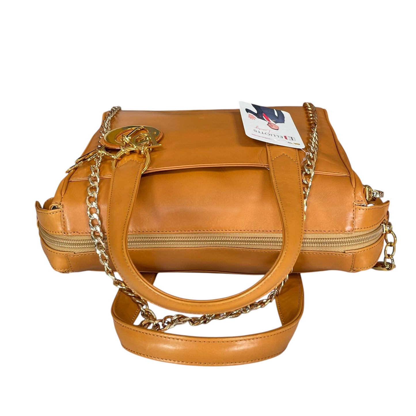 Christian Dior Lady Small Boston Buttercream Gold Leather GHW Crossbody