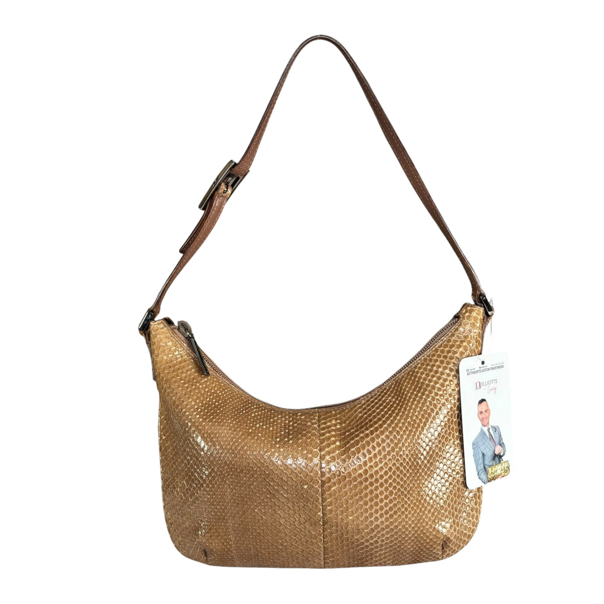 Gucci Snake Y2K Small Croissant Embossed SHW Shoulder Purse