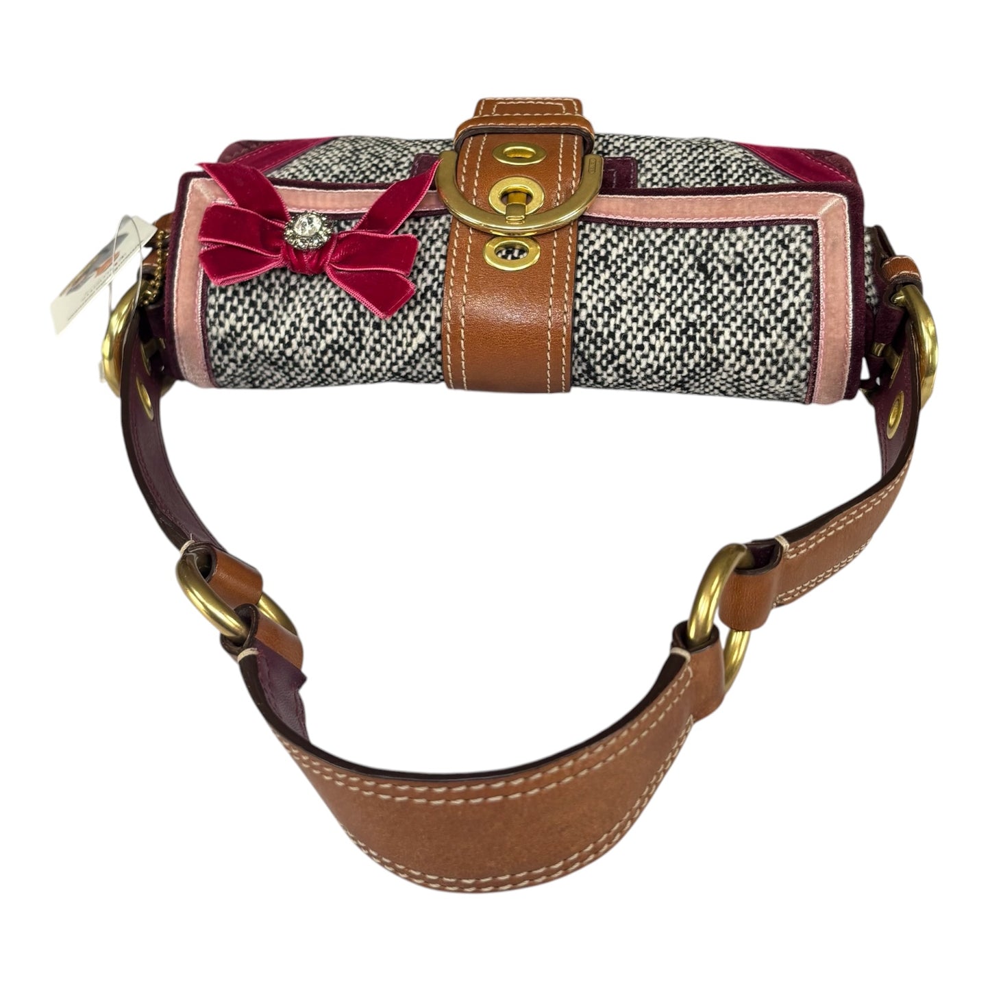 Coach Y2K Tweet Suede Bow Limited Baguette Purse